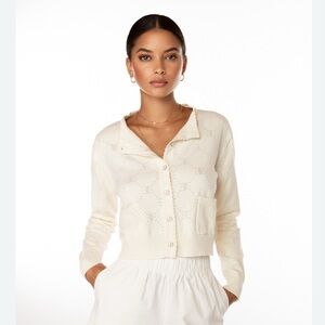 Elegant Cream Cardigan Sweater